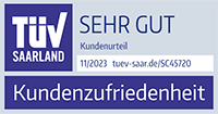 TÜV Saarland: Kundenzufriedenheit sehr gut